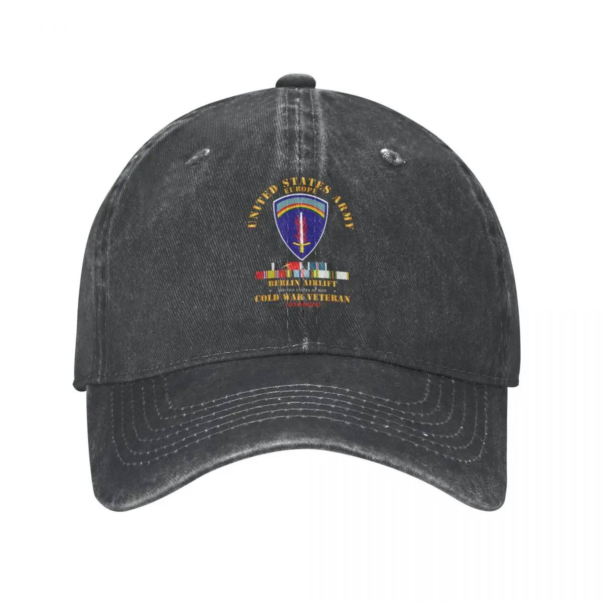 

Army - US Army Europe - Berlin AirliftwCOLD EXP OCCP Airplane SVC Cowboy Hat Beach Fishing Caps Christmas Hat Women Caps Men'S