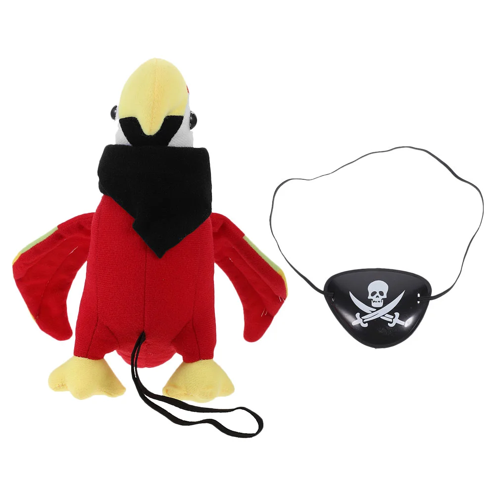 Pirate Role Play Plush Figure Toys Stuffed Parrot Model On Shoulder Makeup Costume Props Pp Cotton Eye Patches Simulation
Pirate Role Play Plush Figure Toys Stuffed Parrot Model On Shoulder Makeup Costume Props Pp Cotton Eye Patches Simulation