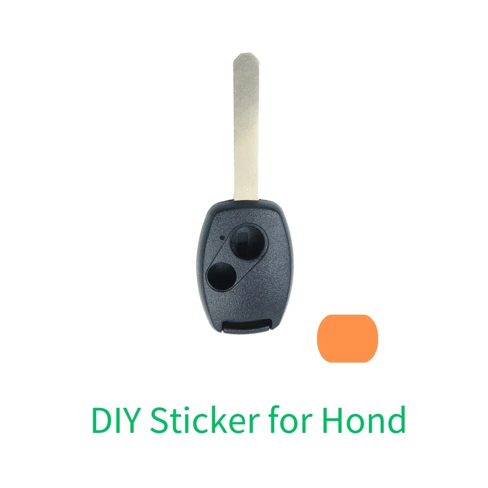 

Aluminun Metal Replaced Black Red Color Emblem Symbol Badges Sticker For Hond Car Key Shell Remote Case Cover Fob