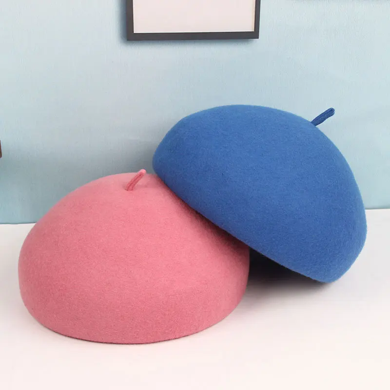 100% Wool Felt Winter Beret Solid Warmer Women Beanies Cap Classical French Style Beret Femme Beanies Cap
100% Wool Felt Winter Beret Solid Warmer Women Beanies Cap Classical French Style Beret Femme Beanies Cap