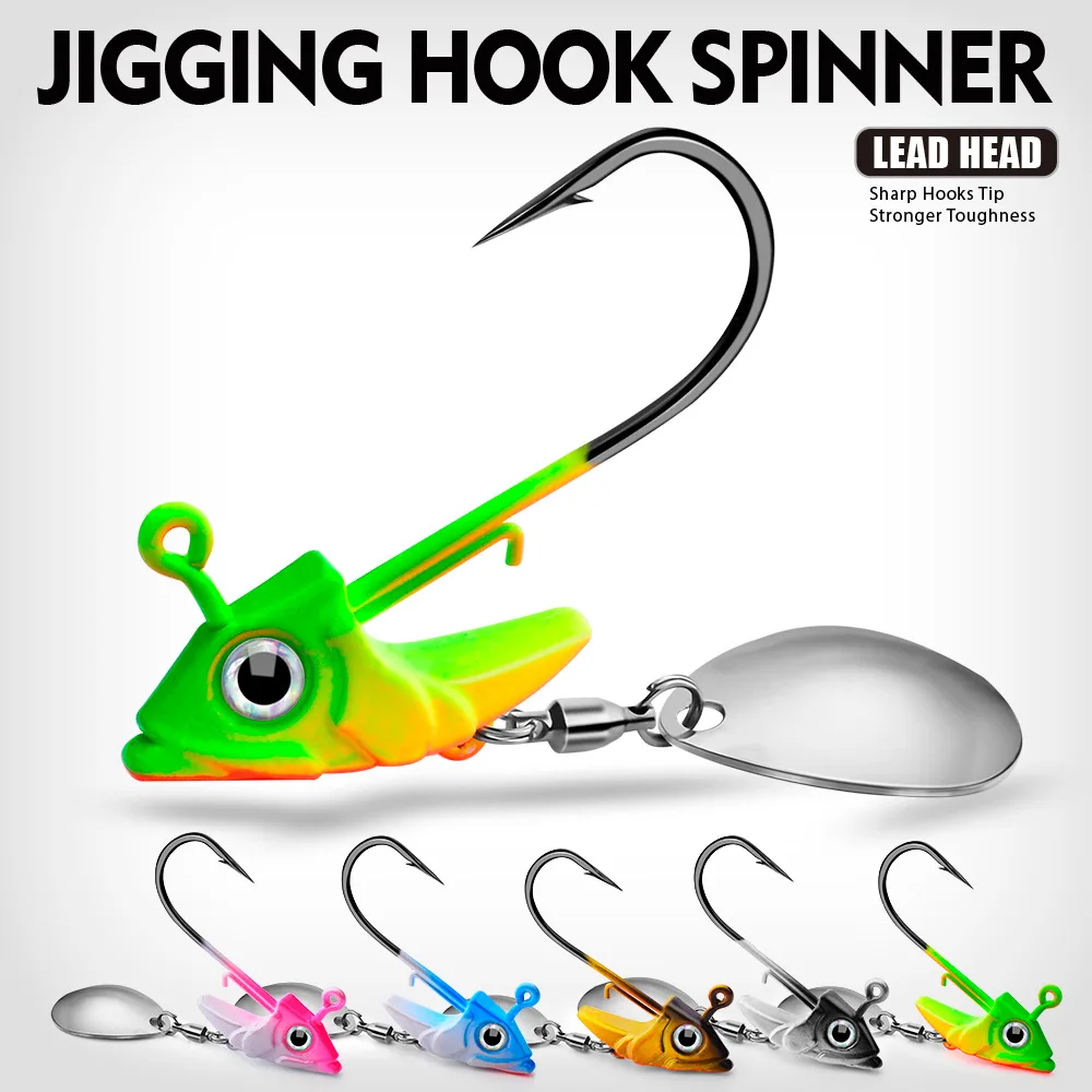 Fishing Jig Luya Lead Head Belt Hook Fish Head Soft Fish Counterweight Anti-hanging Bottom Hook Bait 7g 10g 15g
Fishing Jig Luya Lead Head Belt Hook Fish Head Soft Fish Counterweight Anti-hanging Bottom Hook Bait 7g 10g 15g