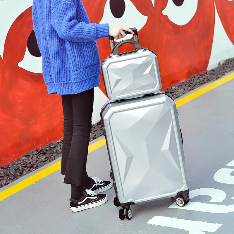 Suitcase Rolling Luggage Set Universal Wheel Student Lightweight Bag Scratch Proof Carry on Travel Bag Password Trolley Case 
Suitcase Rolling Luggage Set Universal Wheel Student Lightweight Bag Scratch Proof Carry on Travel Bag Password Trolley Case