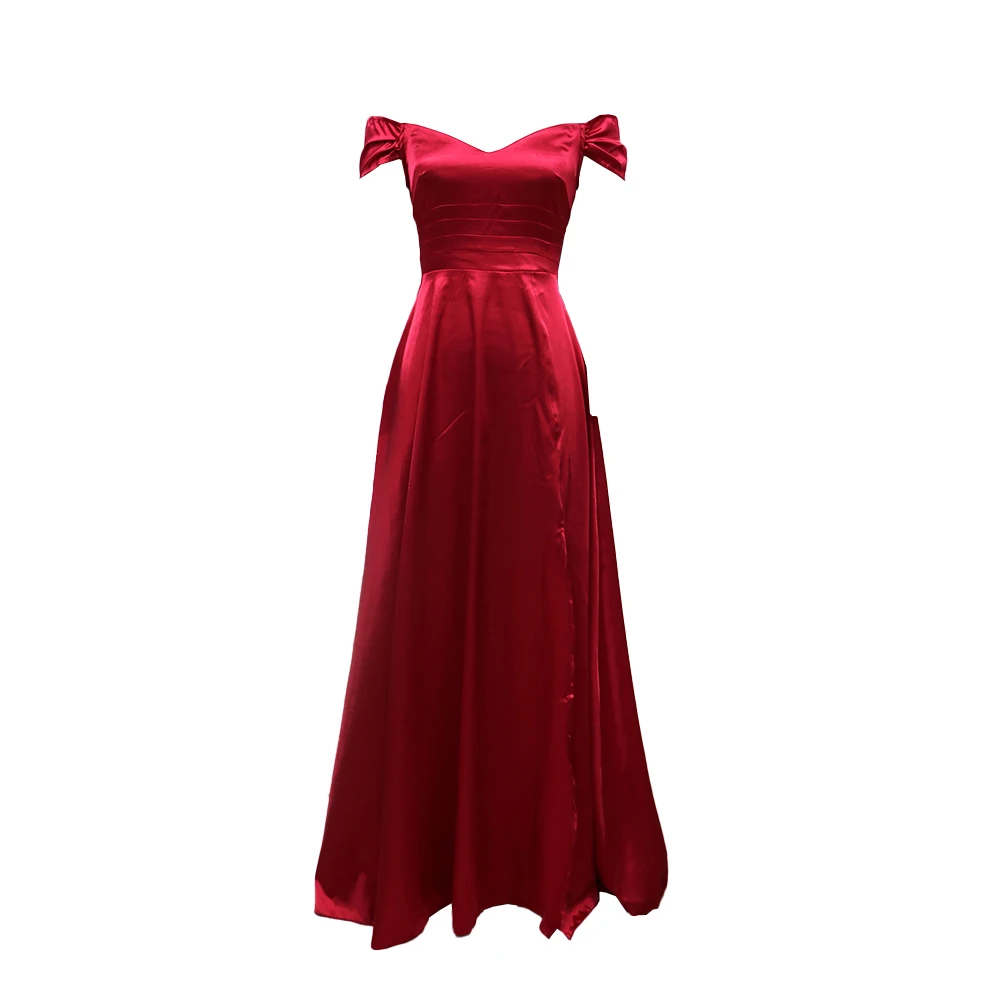Stylish Leisure Women Dresses Sexy High Waist Long Maxi Dress Off Shoulder Party Dress Prom Satin Sheer A-line
Stylish Leisure Women Dresses Sexy High Waist Long Maxi Dress Off Shoulder Party Dress Prom Satin Sheer A-line