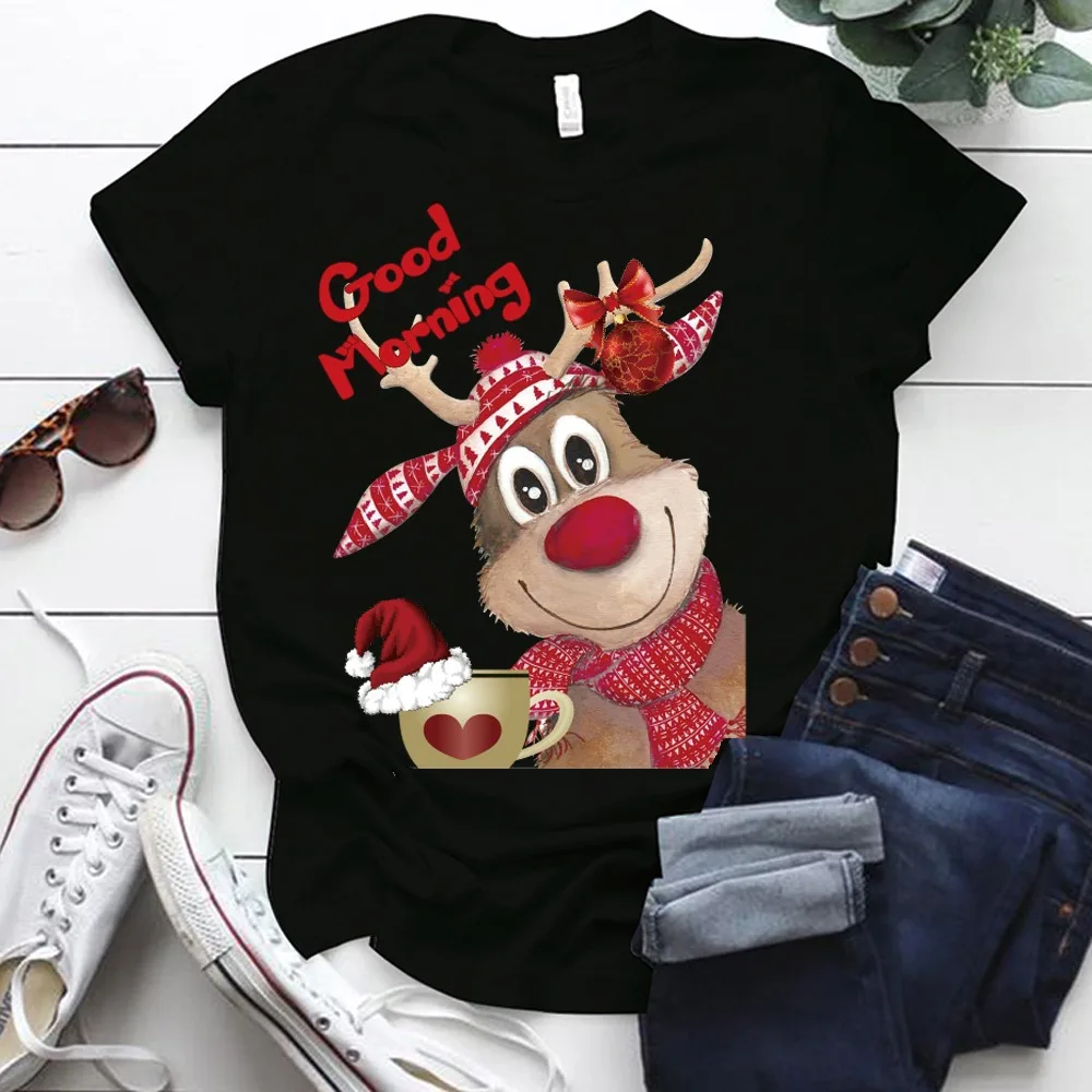 New Year Christmas T-Shirts Women Short T Shirt Harajuku O neck Fashion Tee Print Graphic Female Tops 5xl Holiday Casual T Shirt
New Year Christmas T-Shirts Women Short T Shirt Harajuku O neck Fashion Tee Print Graphic Female Tops 5xl Holiday Casual T Shirt