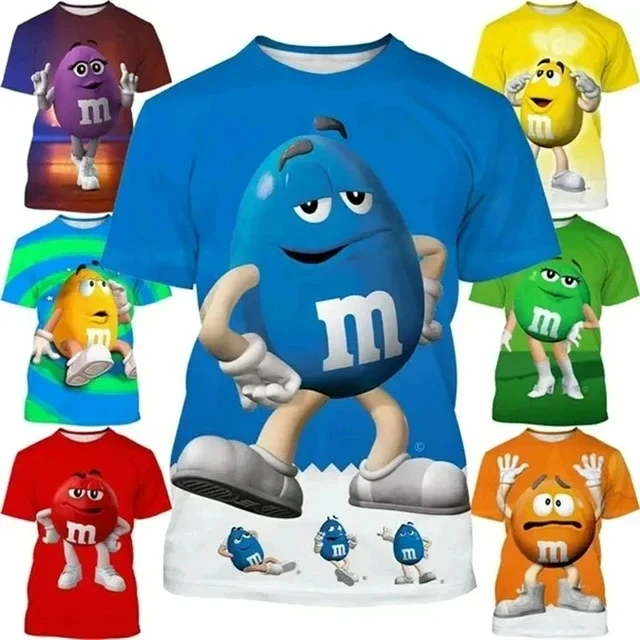 Новинка 2024, забавная мультяшная футболка M & M's с арахисом и шоколадом, модная мужская футболка с коротким рукавом и 3D-принтом, милые летние топы для мальчиков и девочек
Новинка 2024, забавная мультяшная футболка M & M's с арахисом и шоколадом, модная мужская футболка с коротким рукавом и 3D-принтом, милые летние топы для мальчиков и девочек
