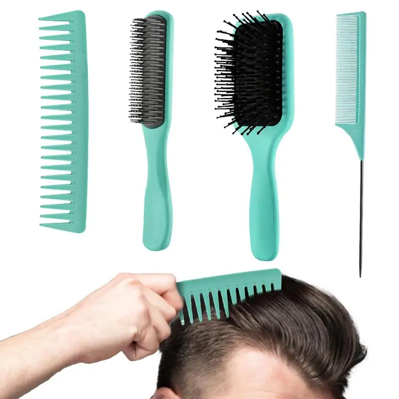 Detangling Hairbrush Set 4pcs Detangler Brush Wet Hair Brush Comb Hair Comb Wide-Tooth And Tail Comb No Bristle Detangling Hair
Detangling Hairbrush Set 4pcs Detangler Brush Wet Hair Brush Comb Hair Comb Wide-Tooth And Tail Comb No Bristle Detangling Hair