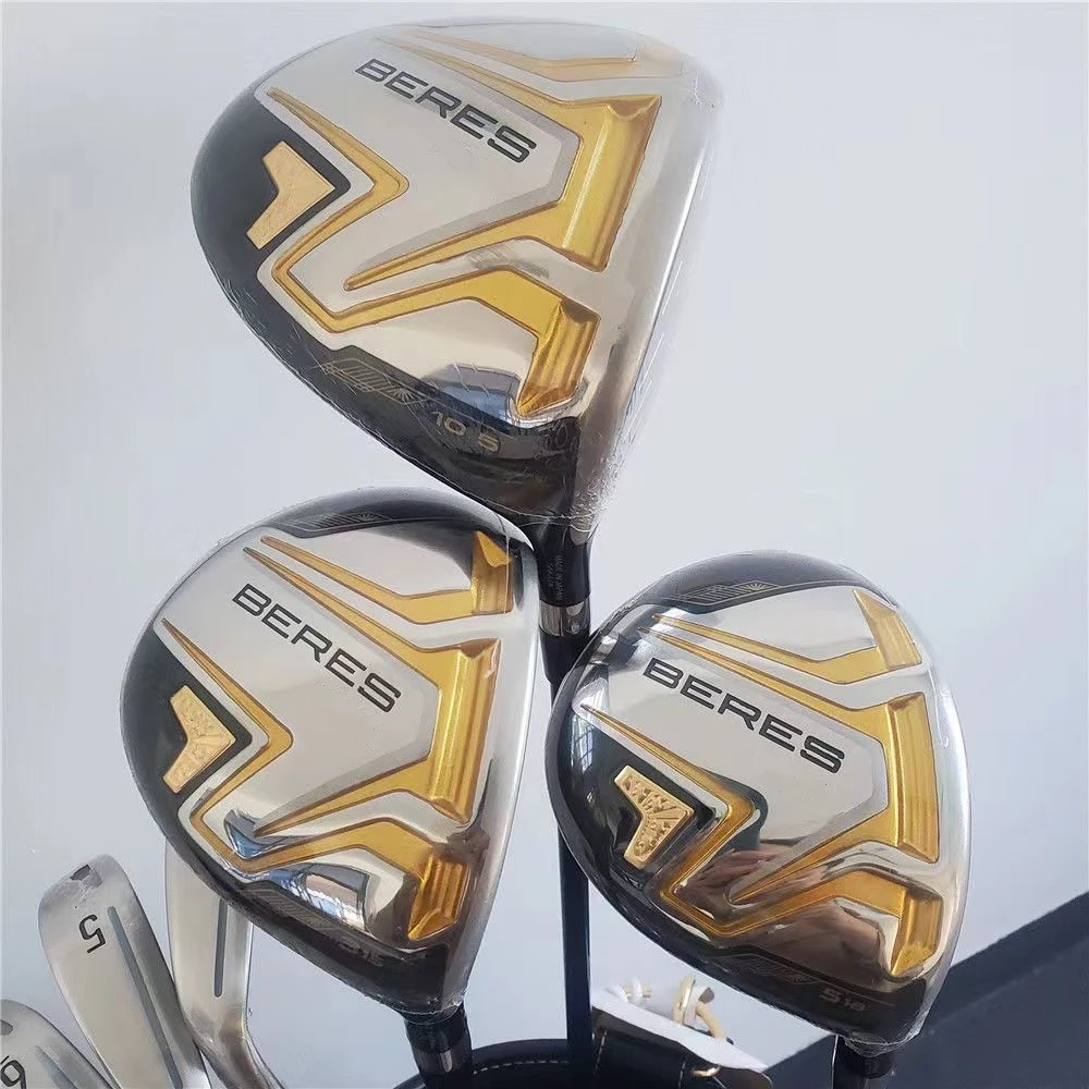 

BERES-08 Golf Clubs with Graphite Shaft and HeadCover for Men, Loft 4 Star Driver, Fairway Wood, SR, R, S Flex, 9.5or10.5