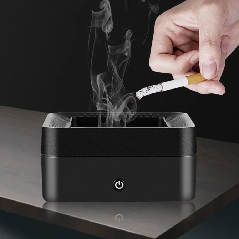 

MERCURY Electric Rechargeable Smokeless Ashtray Second-hand Smoke Air Filter Purifier Usb Car Ash Tray Smoking Accessories