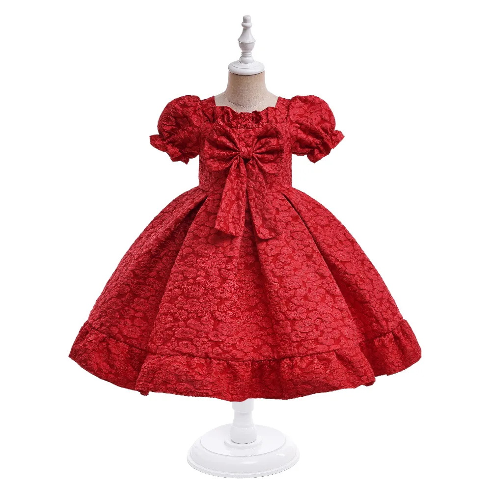 Princess Short Sleeves Performance Show Dress with Bow Ballgown Flower Girls Wedding s Birthday Party Gowns
Princess Short Sleeves Performance Show Dress with Bow Ballgown Flower Girls Wedding s Birthday Party Gowns
