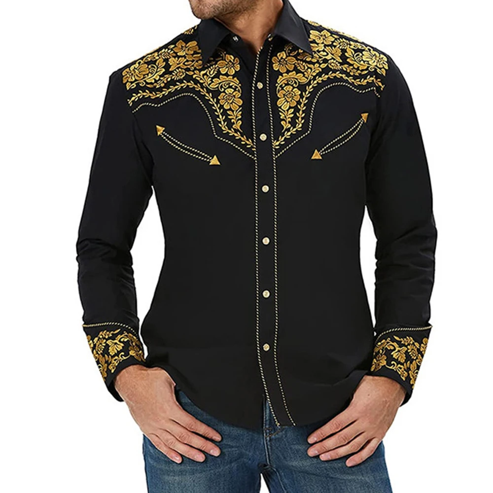 Fashion Men's Vintage Print Shirts And Blouses Western Long Sleeve Casual Baggy Single Breasted Streetwear Shirt Tops Clothing
Fashion Men's Vintage Print Shirts And Blouses Western Long Sleeve Casual Baggy Single Breasted Streetwear Shirt Tops Clothing