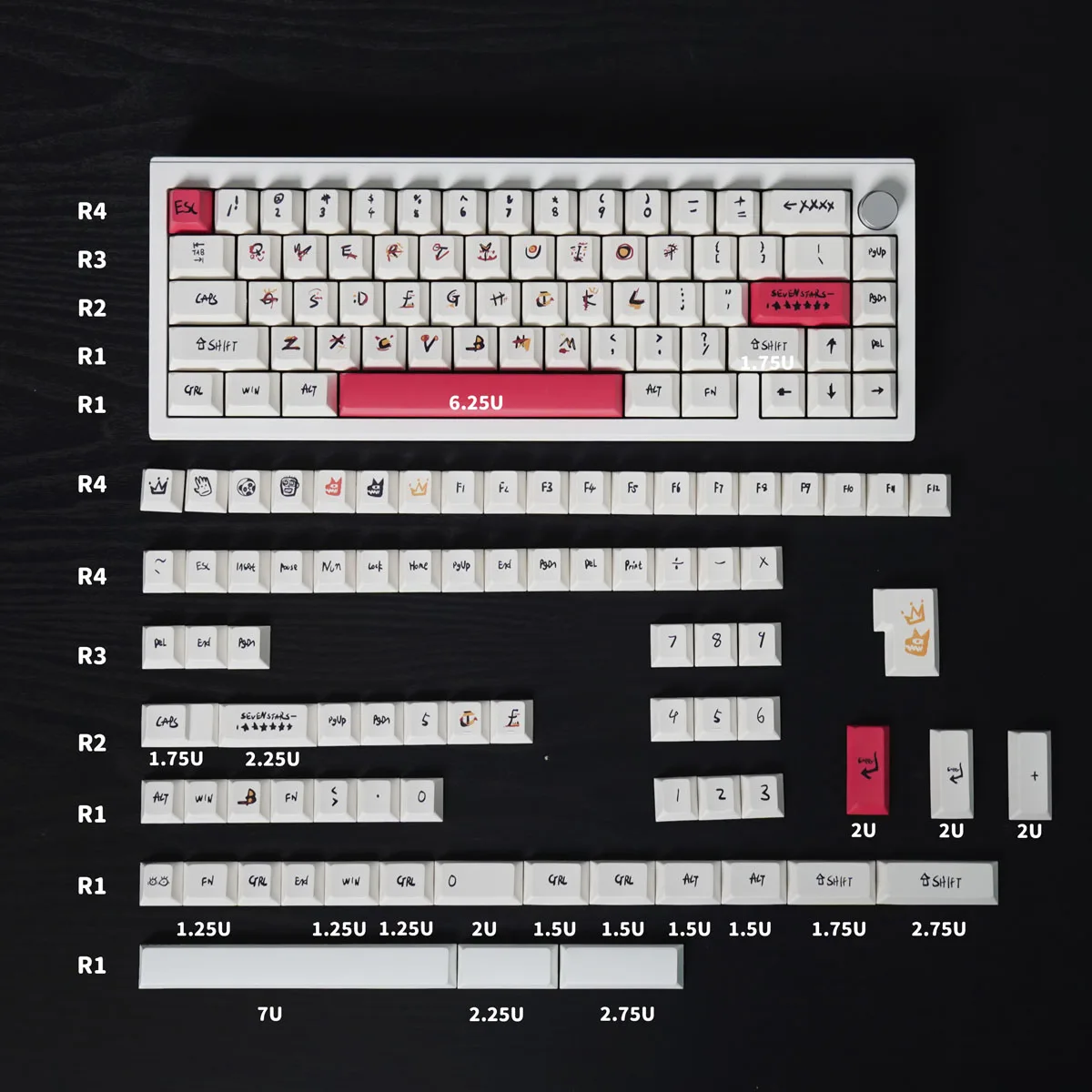 146 Key PBT Cherry Keycaps Dye Sub Keycap For Gaming Mechanical Keyboard Personalized Big Font Key Caps 61/64/68/75/82/100 Keys
146 Key PBT Cherry Keycaps Dye Sub Keycap For Gaming Mechanical Keyboard Personalized Big Font Key Caps 61/64/68/75/82/100 Keys