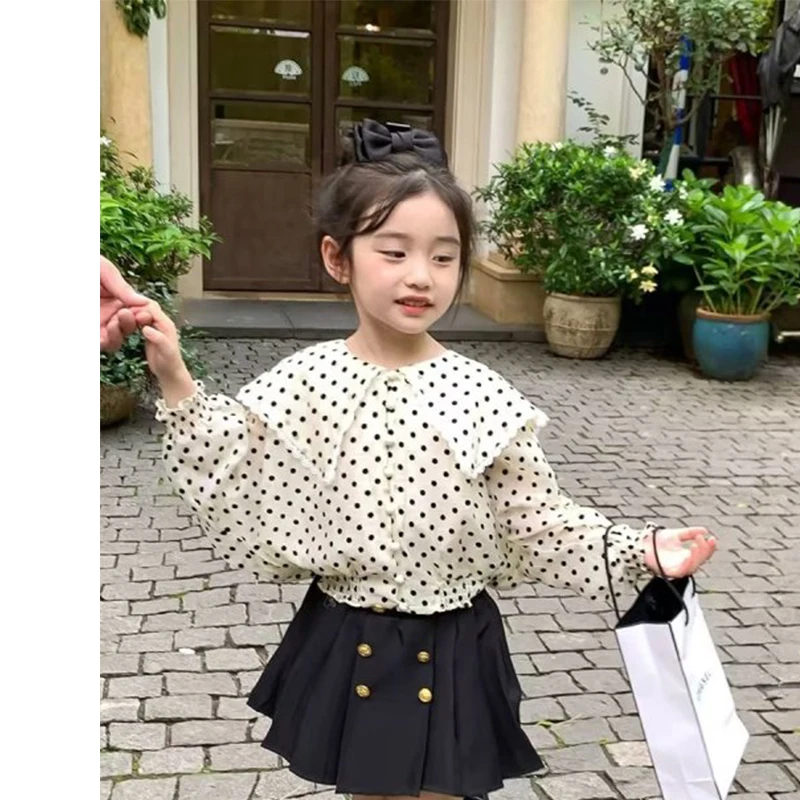 Korean Version Clothing Set, Girl Baby Polka Dot Plaid Cute Printed Top, Short Sleeved+skirts Two-piece Casual Set
Korean Version Clothing Set, Girl Baby Polka Dot Plaid Cute Printed Top, Short Sleeved+skirts Two-piece Casual Set