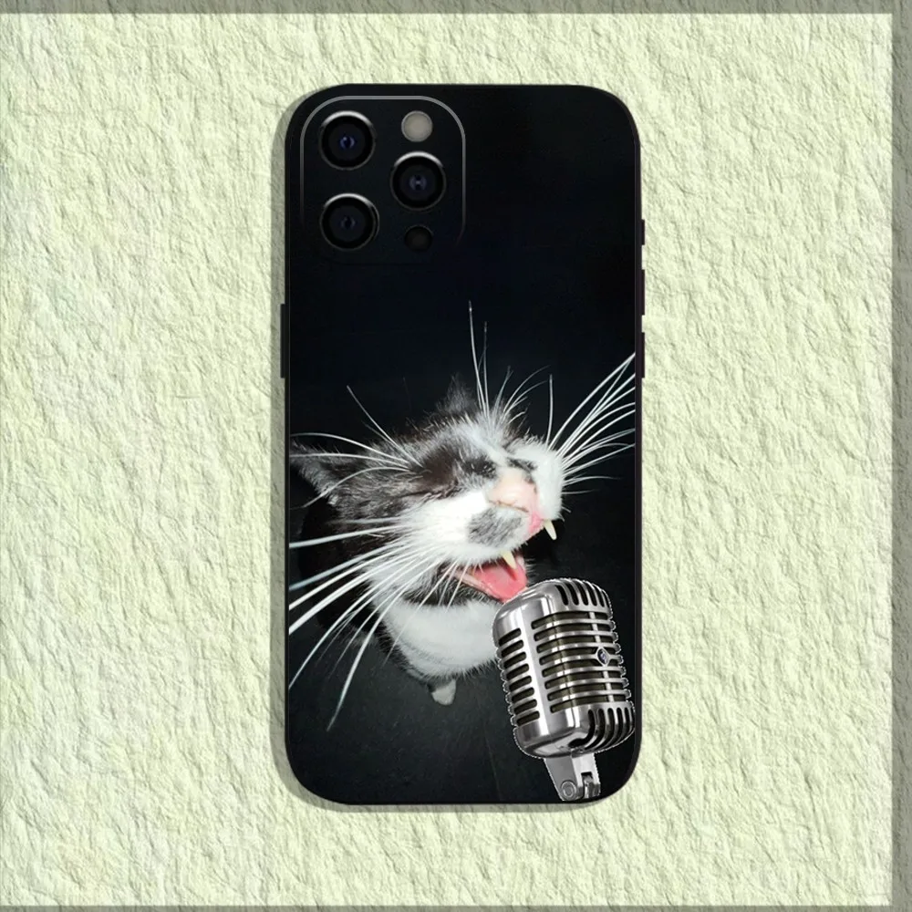 Pet Cat Funny memes Phone Case For iPhone 16,15,14,13,12,11,Pro,X,XS,Max,XR,Plus,Mini Soft Black Cover Pet Cat Funny memes Phone Case For iPhone 16,15,14,13,12,11,Pro,X,XS,Max,XR,Plus,Mini Soft Black Cover