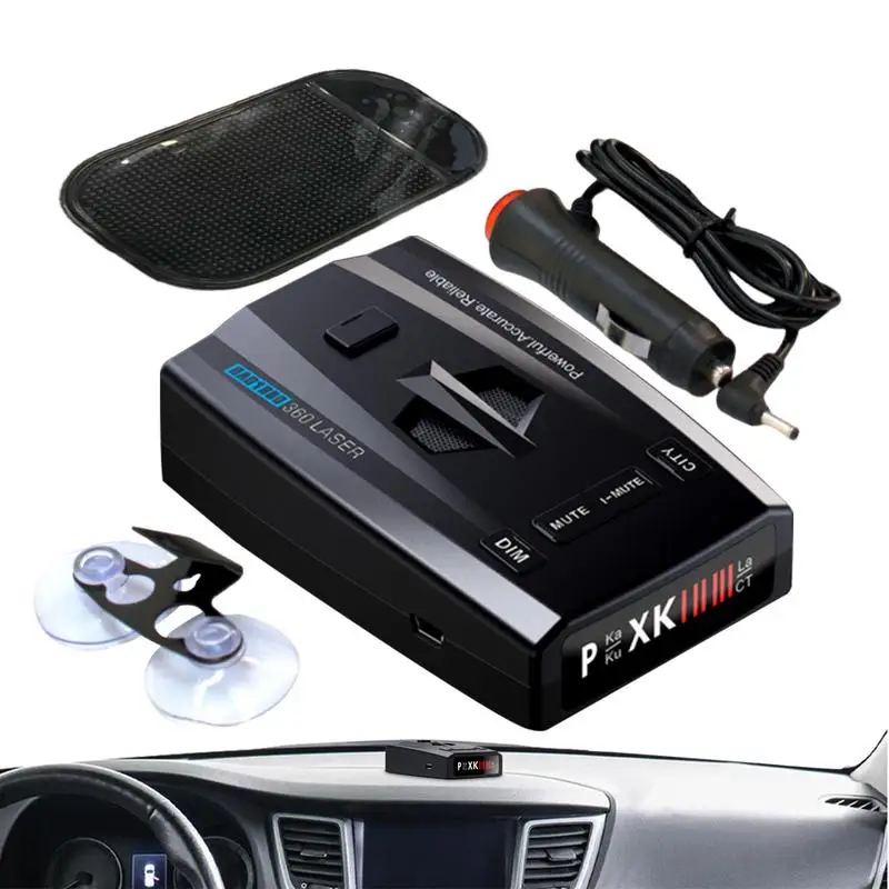 

RAD1000 Car Radar Detector Voice Alert Radar 360 360 Car Antiradar Alarm Device Accessories