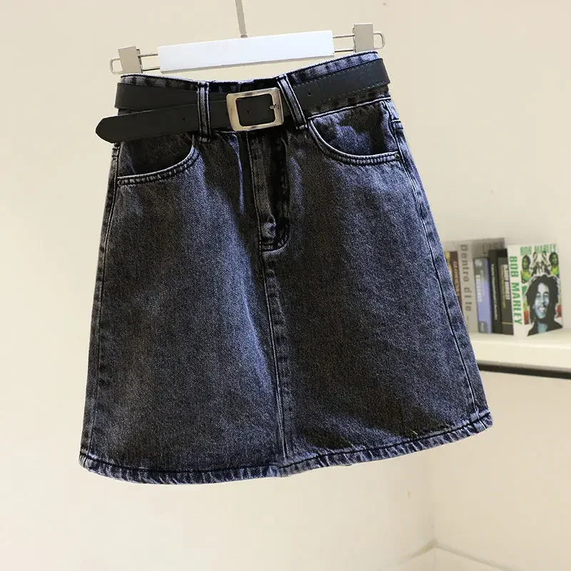 Summer Women High Waist A-line Slim Mini Skirts 2023 New Female Fashion Casual Korean Vintage Denim Skirt All-match Streetwear
Summer Women High Waist A-line Slim Mini Skirts 2023 New Female Fashion Casual Korean Vintage Denim Skirt All-match Streetwear