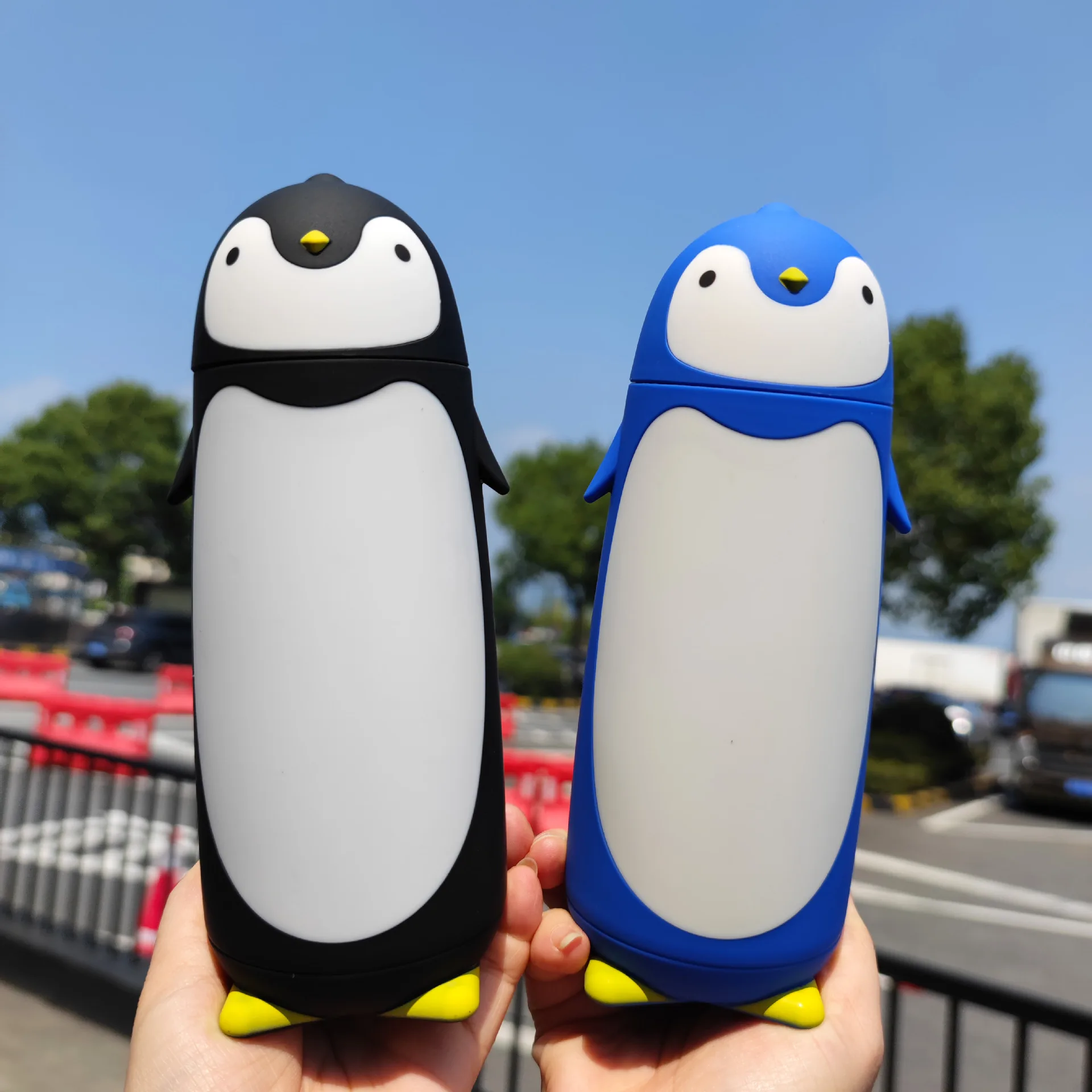 Kawaii Bottle Penguin Thermos Cup Creative Animal for Water Coffee Glass Stainless Steel Drinkware Travel |