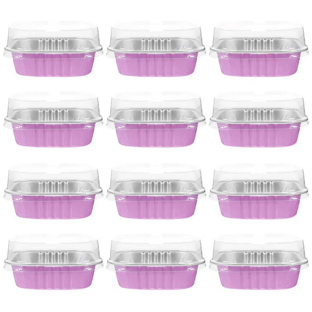 50 pcs Baking Pudding Pan Cupcake Baking Pans Aluminum Foil Baking Holder with Lids
50 pcs Baking Pudding Pan Cupcake Baking Pans Aluminum Foil Baking Holder with Lids