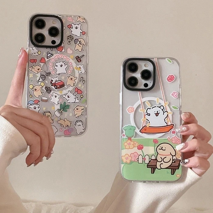 Dog Friend MagSafe Transparent Border Phone Case Cover for IPhone 13 14 15 Pro Max Case for IPhone 15 Pro Max
Dog Friend MagSafe Transparent Border Phone Case Cover for IPhone 13 14 15 Pro Max Case for IPhone 15 Pro Max