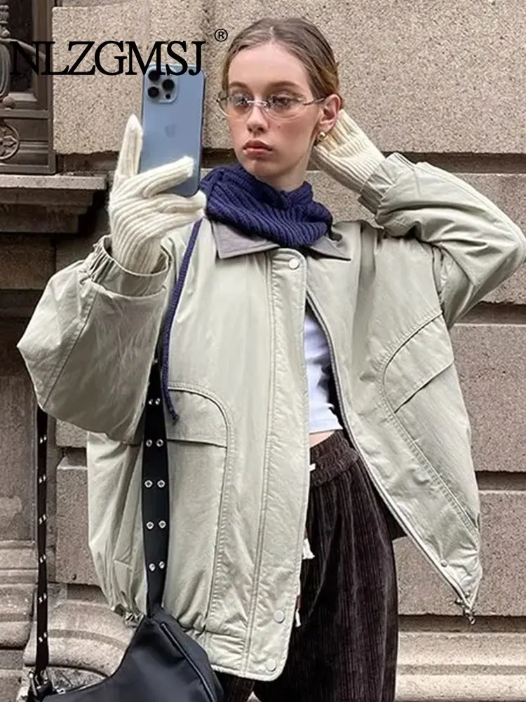 Nlzgmsj TRAF Winter Cotton Jacket Coat Thick Women Bomber Jacket Vintage Oversize Preppy Style Coat Jacket Women
Nlzgmsj TRAF Winter Cotton Jacket Coat Thick Women Bomber Jacket Vintage Oversize Preppy Style Coat Jacket Women