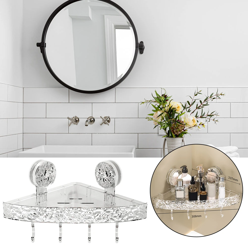 Bathroom Shelf Acrylic Transparent Shampoo Rack Makeup Storage Organizer Shower Shelves Glacier Water Ripples Corner Shelf
Bathroom Shelf Acrylic Transparent Shampoo Rack Makeup Storage Organizer Shower Shelves Glacier Water Ripples Corner Shelf