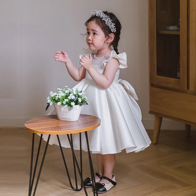 Weddings Flower Girl White Dresses Elegant Luxury Short Evening Gowns Formal Kids Christening Communion Dress Party Pageant Gown
Weddings Flower Girl White Dresses Elegant Luxury Short Evening Gowns Formal Kids Christening Communion Dress Party Pageant Gown