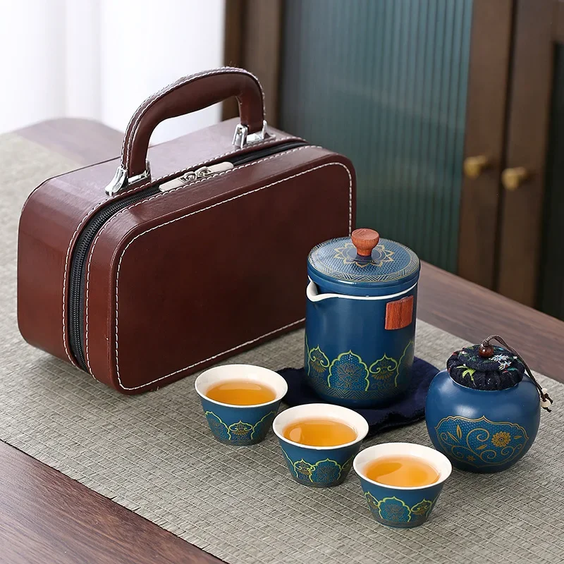 

Набор керамических чайников, быстрая чашка, наполнитель для одного горшка, чайные чашки для путешествий, чайная чашка кунг-фу, подарок для активного отдыха, изысканная церемония, классика
