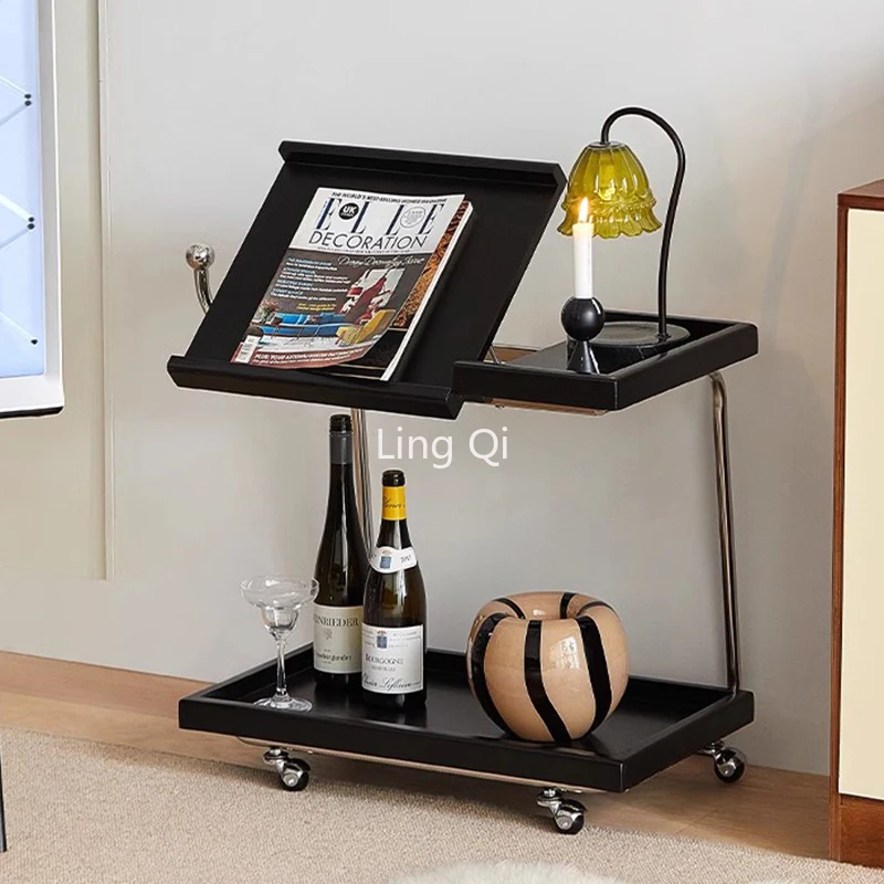 Apartmen Black Simple Trolleys Stainless Steel Solid Wood Makeup Luxury New Cart Bedroom Salon Servierwagen Balcony Furniture
Apartmen Black Simple Trolleys Stainless Steel Solid Wood Makeup Luxury New Cart Bedroom Salon Servierwagen Balcony Furniture
