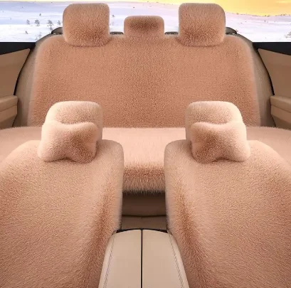 

Five-seater Luxury Car Seat Cover Set Fur Cushion Artificial Fur Wool Car Seat Cover Winter Warm Plush Soft Universal