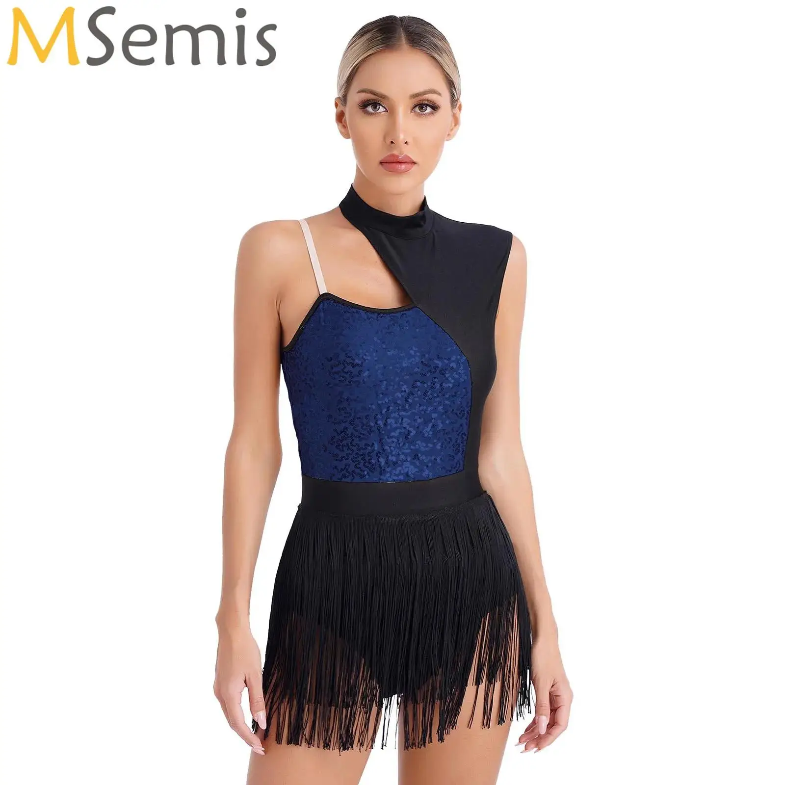 Женское трико с вырезом без рукавов для латиноамериканских танцев, блестящее боди контрастных цветов с бахромой для джазовых танцев, Женское боди для выступлений на сцене
Женское трико с вырезом без рукавов для латиноамериканских танцев, блестящее боди контрастных цветов с бахромой для джазовых танцев, Женское боди для выступлений на сцене