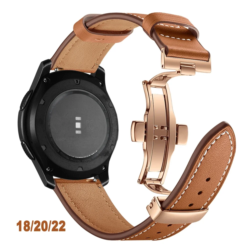 Genuine Leather Band 18mm 20mm 22mm Replacement Strap Sport Wristband Bacelet Butterfly Buckle Quick Release Watches Accessories 
Genuine Leather Band 18mm 20mm 22mm Replacement Strap Sport Wristband Bacelet Butterfly Buckle Quick Release Watches Accessories
