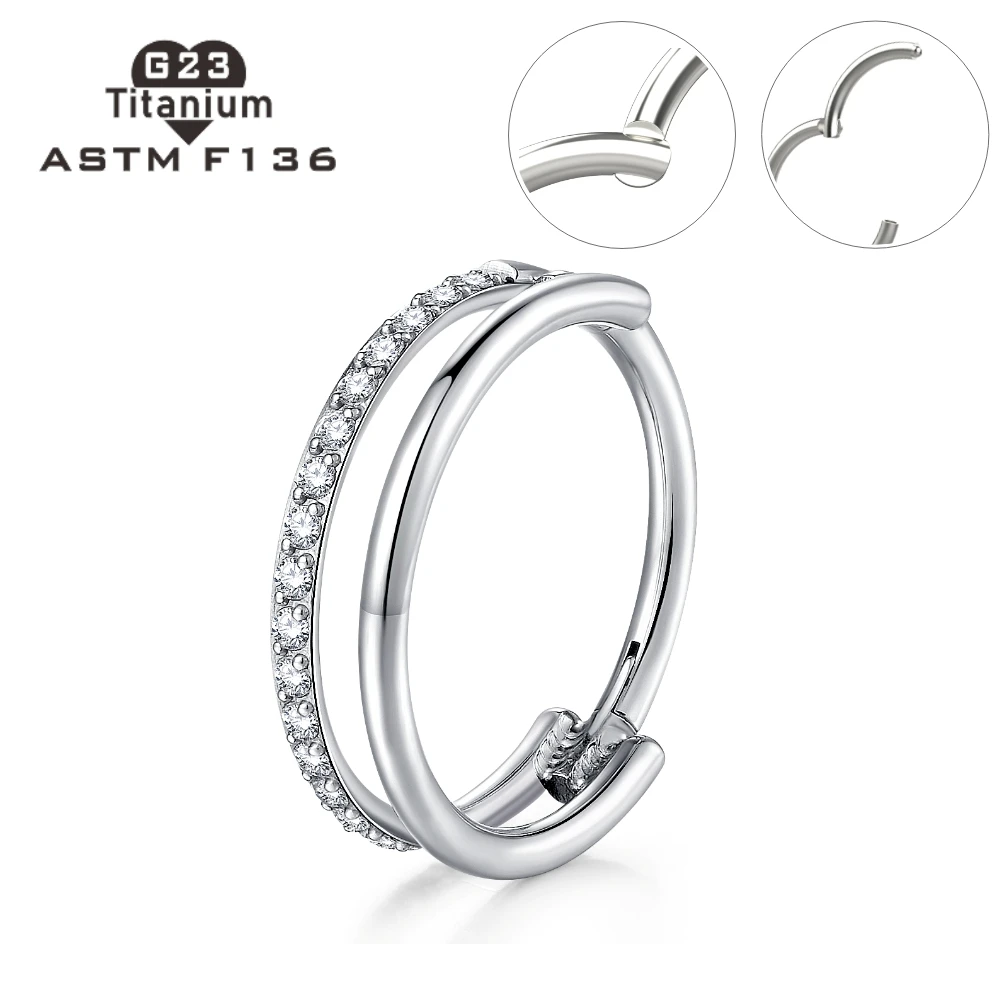 G23 Titanium Zircon Nose Rings Summer Real Piercing Sexy Aaccessories Jewelry for women Belly Button Piercing Antiallergic Rings
G23 Titanium Zircon Nose Rings Summer Real Piercing Sexy Aaccessories Jewelry for women Belly Button Piercing Antiallergic Rings
