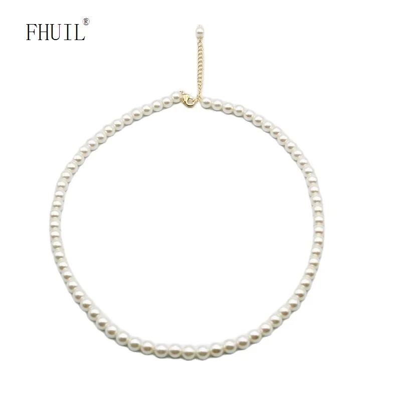 Pearl Beads Chain Necklace For Women Men Gold Plated Clavicle Chain Fashion Jewelry Party Wedding Engagement Gift Accessori
Pearl Beads Chain Necklace For Women Men Gold Plated Clavicle Chain Fashion Jewelry Party Wedding Engagement Gift Accessori