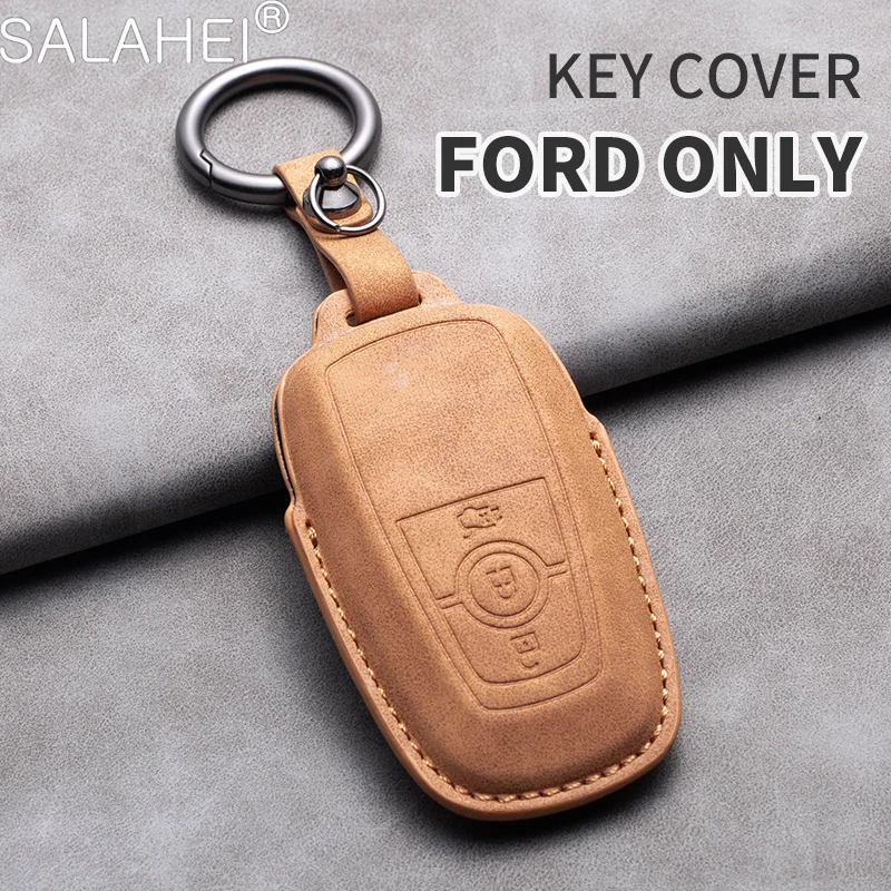 Leather Car Key Case Cover Keychain For Ford Fusion Mustang Explorer F150 F250 F350 EcoSport Edge S-MAX Ranger Auto Accessories
Leather Car Key Case Cover Keychain For Ford Fusion Mustang Explorer F150 F250 F350 EcoSport Edge S-MAX Ranger Auto Accessories