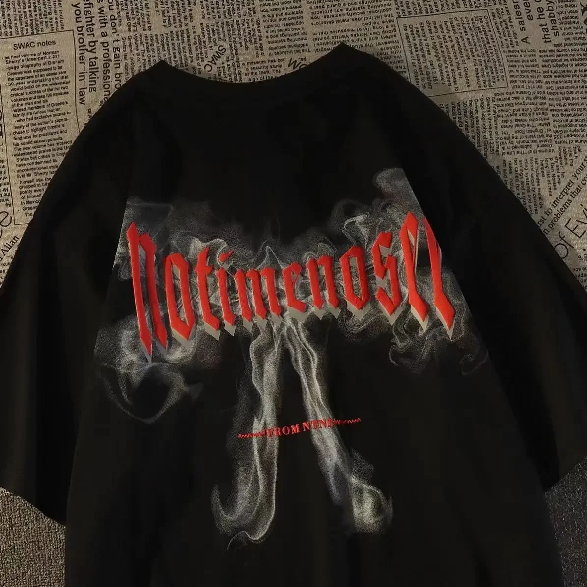 European and American High Street Fashion Brand Smoke Butterfly Short Sleeved T-shirt Men and Women Ins Loose Oversize Clothes
European and American High Street Fashion Brand Smoke Butterfly Short Sleeved T-shirt Men and Women Ins Loose Oversize Clothes