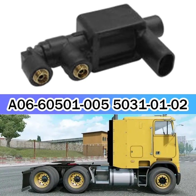 For Freightliner Spare Parts Solenoid Valve Fan Clutch A06-60501-005 5031-01-02 Solenoid Air Valve
For Freightliner Spare Parts Solenoid Valve Fan Clutch A06-60501-005 5031-01-02 Solenoid Air Valve
