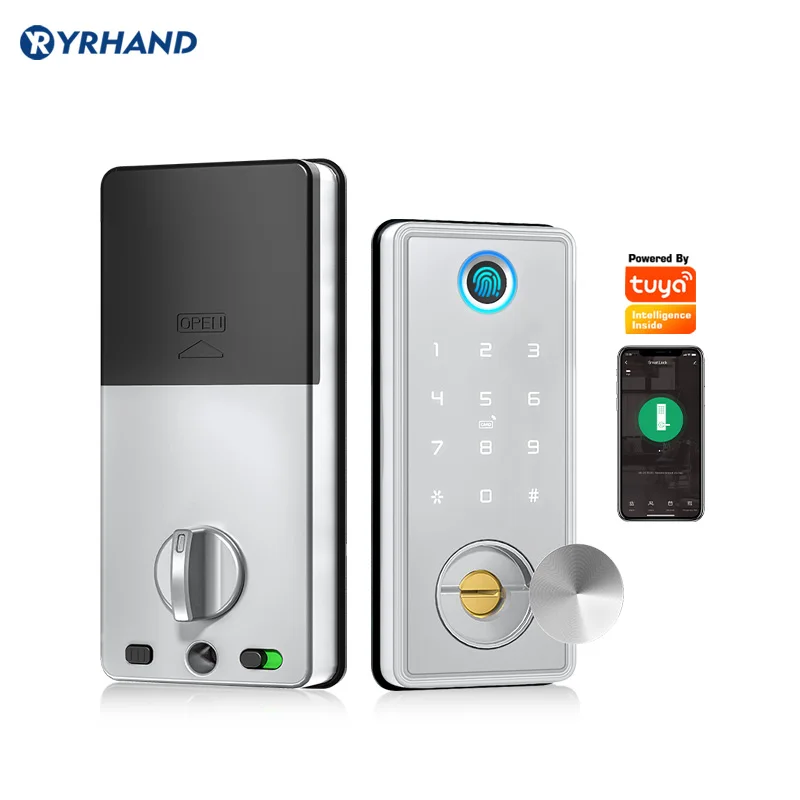 Tuya Smart door lock Deadbolt Ttlock Tuya App Wifi Keyless Fingerprint Keypad Digital Bluetooth Lock Electronic Door for Home
Tuya Smart door lock Deadbolt Ttlock Tuya App Wifi Keyless Fingerprint Keypad Digital Bluetooth Lock Electronic Door for Home