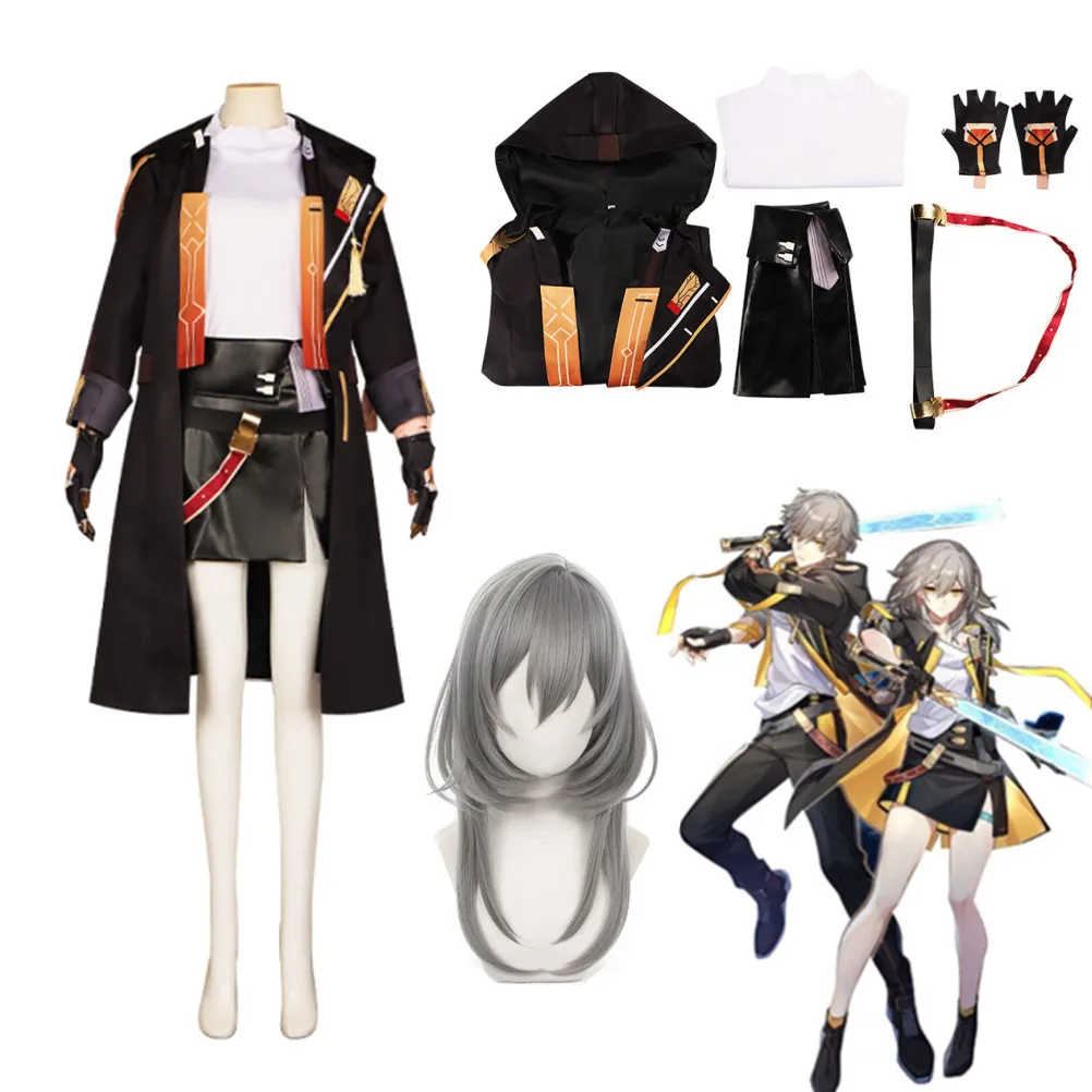 

Game Honkai Star Rail Trailblazer Female Protagonist Cosplay Costumes Anime Suit Women Fancy Dress Outfit Wig Halloween Party
