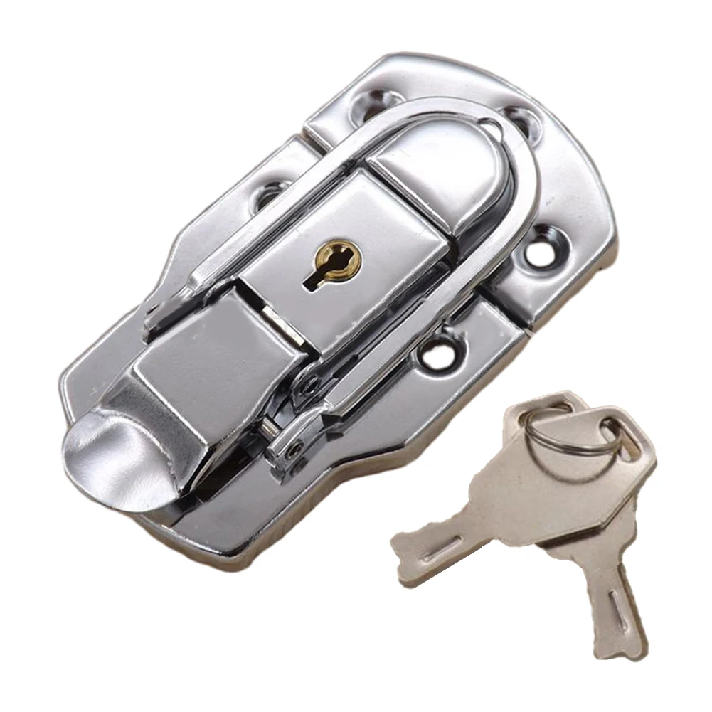 Convenient Silver Toggle Latch Hasp Buckle Lock with Secure Locking System Durable Security for Cabinets Boxes Suitcases
Convenient Silver Toggle Latch Hasp Buckle Lock with Secure Locking System Durable Security for Cabinets Boxes Suitcases