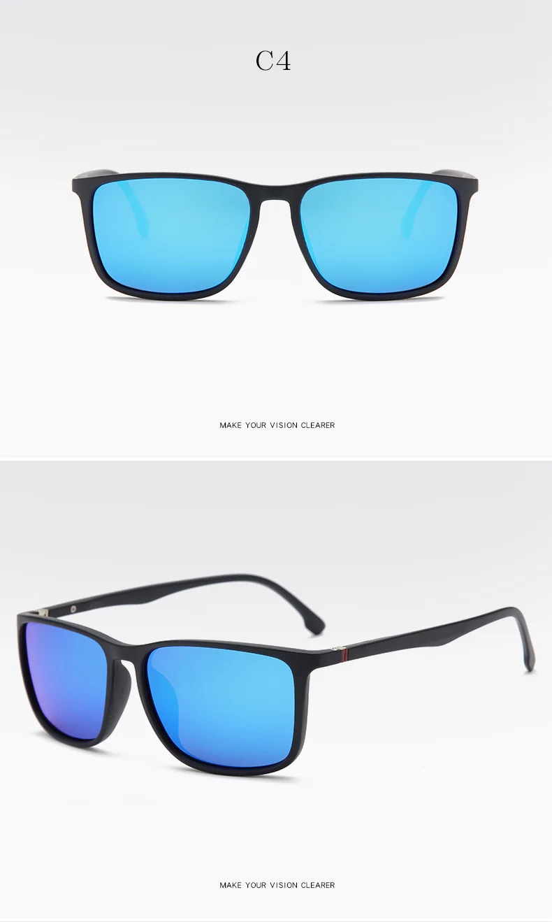 Kwadratowe spolaryzowane okulary mężczyźni Anti Glare Minus Tea Lens 15 S17a8b0fe267d4dcab122b9f632845cb4U