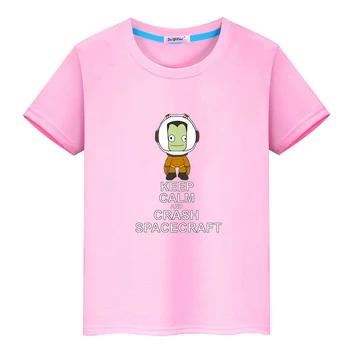 Kerball Raum programm Kawaii Druck T-Shirts 100% Baumwolle Sommer O-Ausschnitt T-Shirt Kurzarm Cartoon Casual T-Shirts weiche Hemden