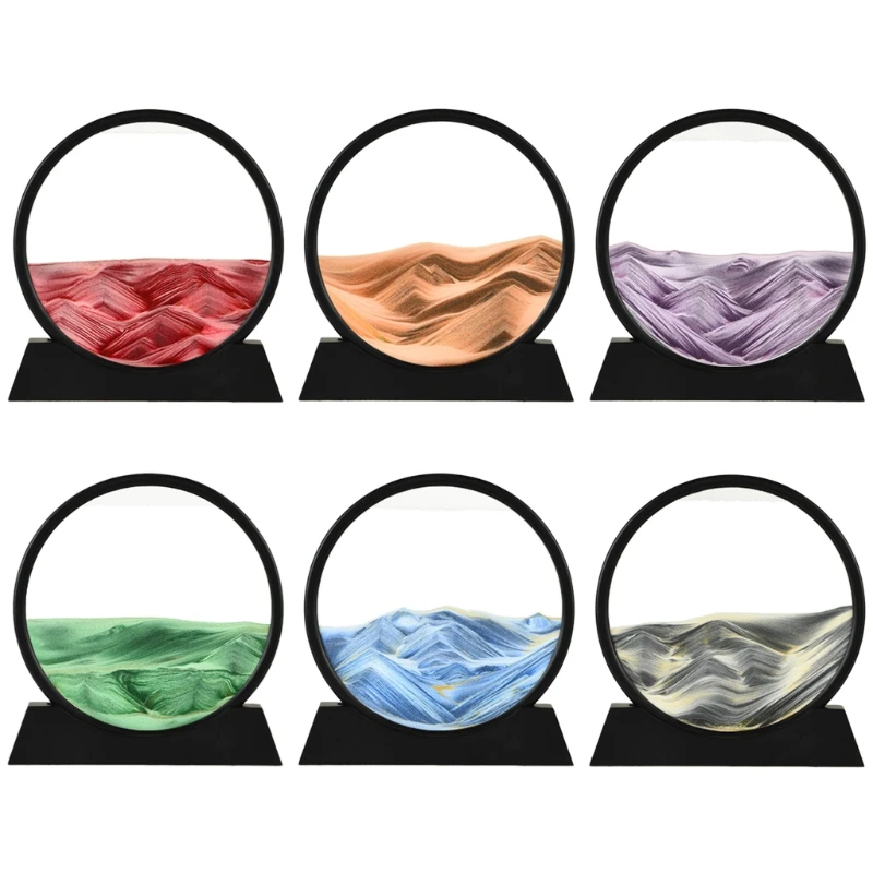 N7MD 12" Moving Sand Art Picture Round Glass Flowing Sand Frame 3D Deep Sea Sandscape in Motion Display Relaxing Home Office
N7MD 12" Moving Sand Art Picture Round Glass Flowing Sand Frame 3D Deep Sea Sandscape in Motion Display Relaxing Home Office