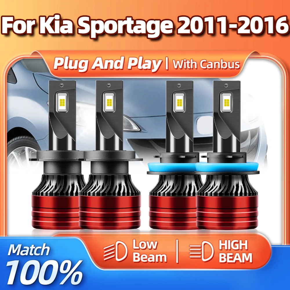 LED Headlight Bulbs 240W 40000LM Car Lamps 6000K White Super Bright Plug and Play For Kia Sportage 2011 2012 2013 2014 2015 2016
LED Headlight Bulbs 240W 40000LM Car Lamps 6000K White Super Bright Plug and Play For Kia Sportage 2011 2012 2013 2014 2015 2016