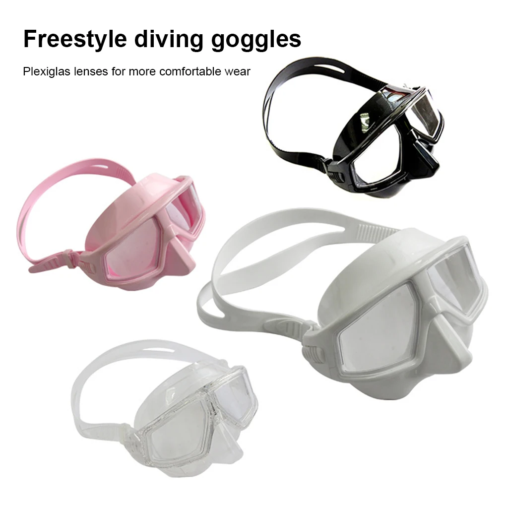 

Freediving Masks Anti-Fog 120 Degree View Low Volume Underwater Scuba Diving Goggles Tempered Snorkeling Glasses