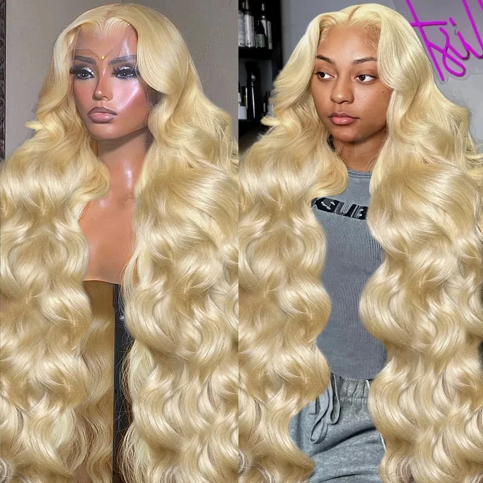

13x4 613 Lace Front Human Hair Wigs Blonde Remy 13x6 Lace Fronta Wig Brazilian Body Wave Glueless Pre Plucked With Baby Hair