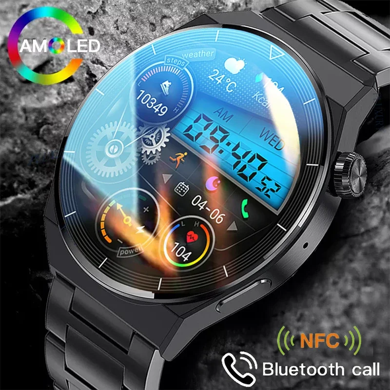 

New GT3 Pro Smart Watch Men NFC AMOLED 390*390 HD Screen Heart Rate Bluetooth Call IP68 Waterproof Smartwatch for Xiaomi Huawei