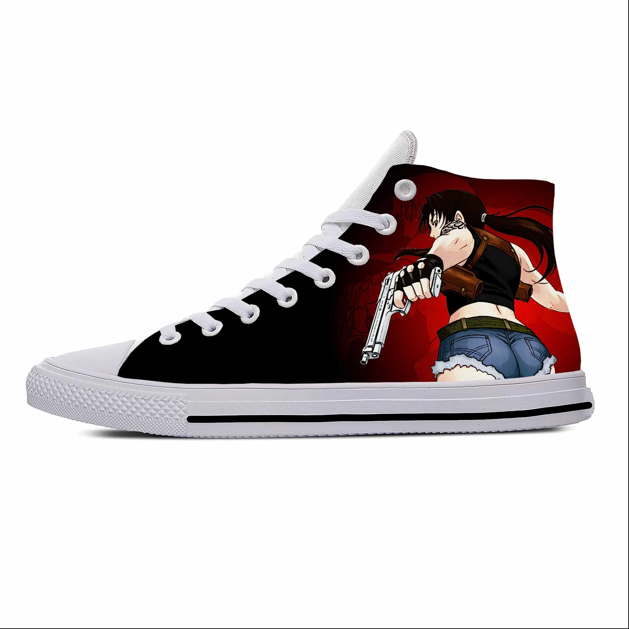 Japanese Anime Cartoon Manga Black Lagoon Revy Casual Cloth Shoes High Top Lightweight Breathable 3D Print Men Women Sneakers
Japanese Anime Cartoon Manga Black Lagoon Revy Casual Cloth Shoes High Top Lightweight Breathable 3D Print Men Women Sneakers
