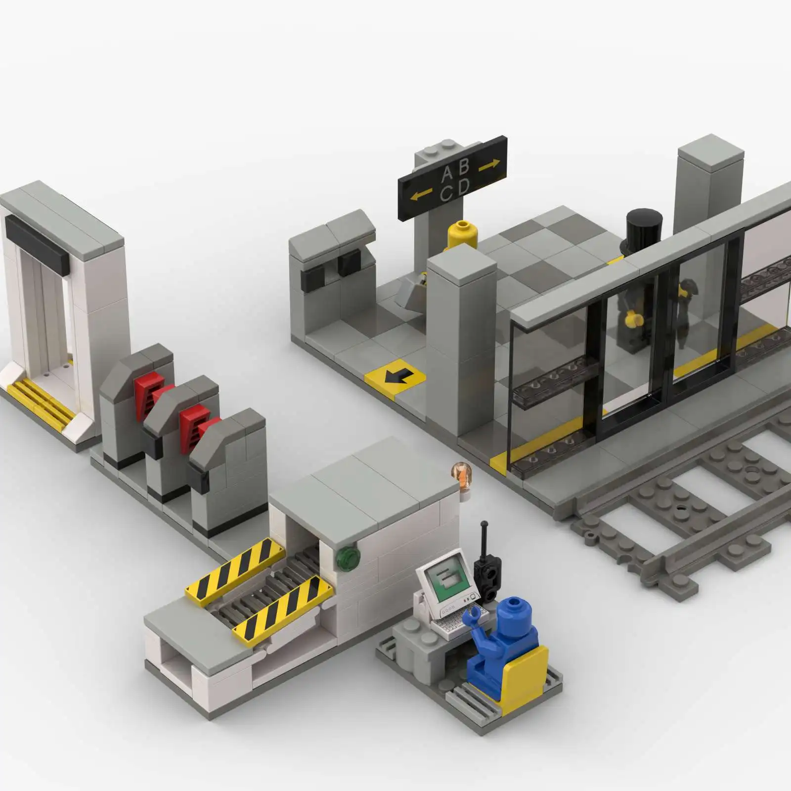 MOC Model Urban Subway Security Inspection System Building Blocks Bricks Decoration Baggage Screening Machine Toys for Children
MOC Model Urban Subway Security Inspection System Building Blocks Bricks Decoration Baggage Screening Machine Toys for Children