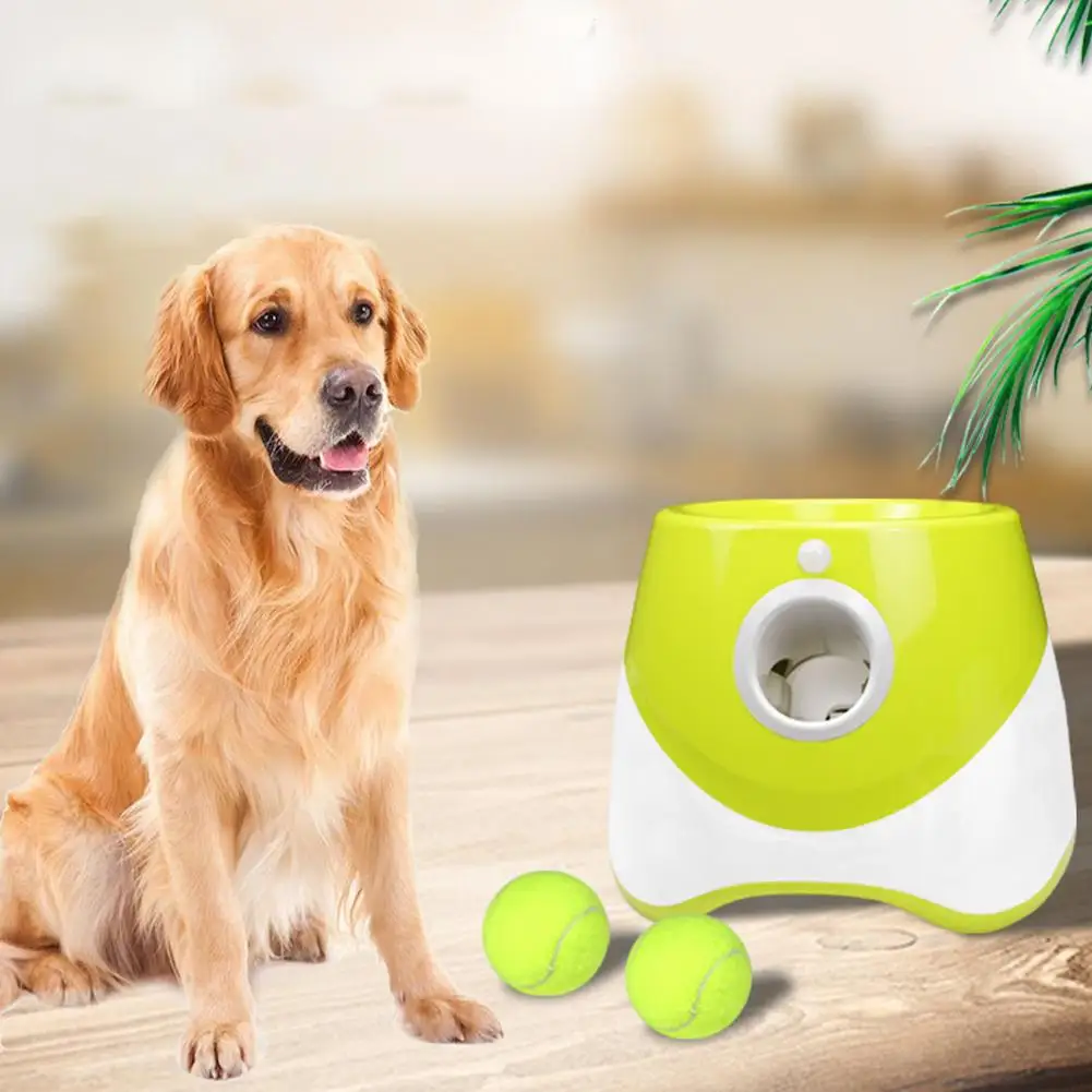 

Automatic Pet Tennis Launcher Automatic Ball Throwing Toy Dogs Machine Mini Throwing Machine Tennis Pinball Chase USB Toy P X4Q4
