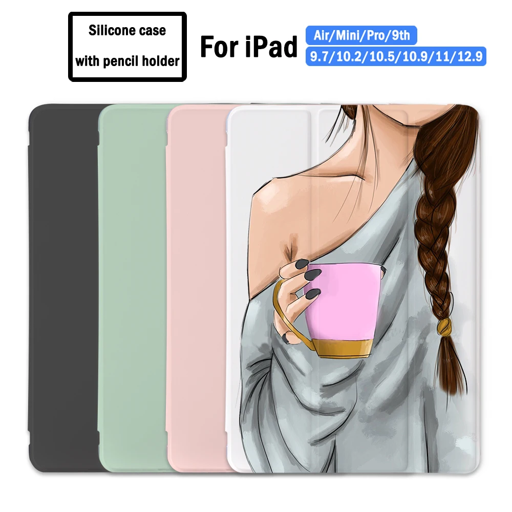 Fashion Girls Sketch For iPad Air 4 Case 9th Generation Pro 11 2021 With Pencil Holder 7th 6th 10.2 8th Mini 6 Air 2 Cover 12.9
Fashion Girls Sketch For iPad Air 4 Case 9th Generation Pro 11 2021 With Pencil Holder 7th 6th 10.2 8th Mini 6 Air 2 Cover 12.9