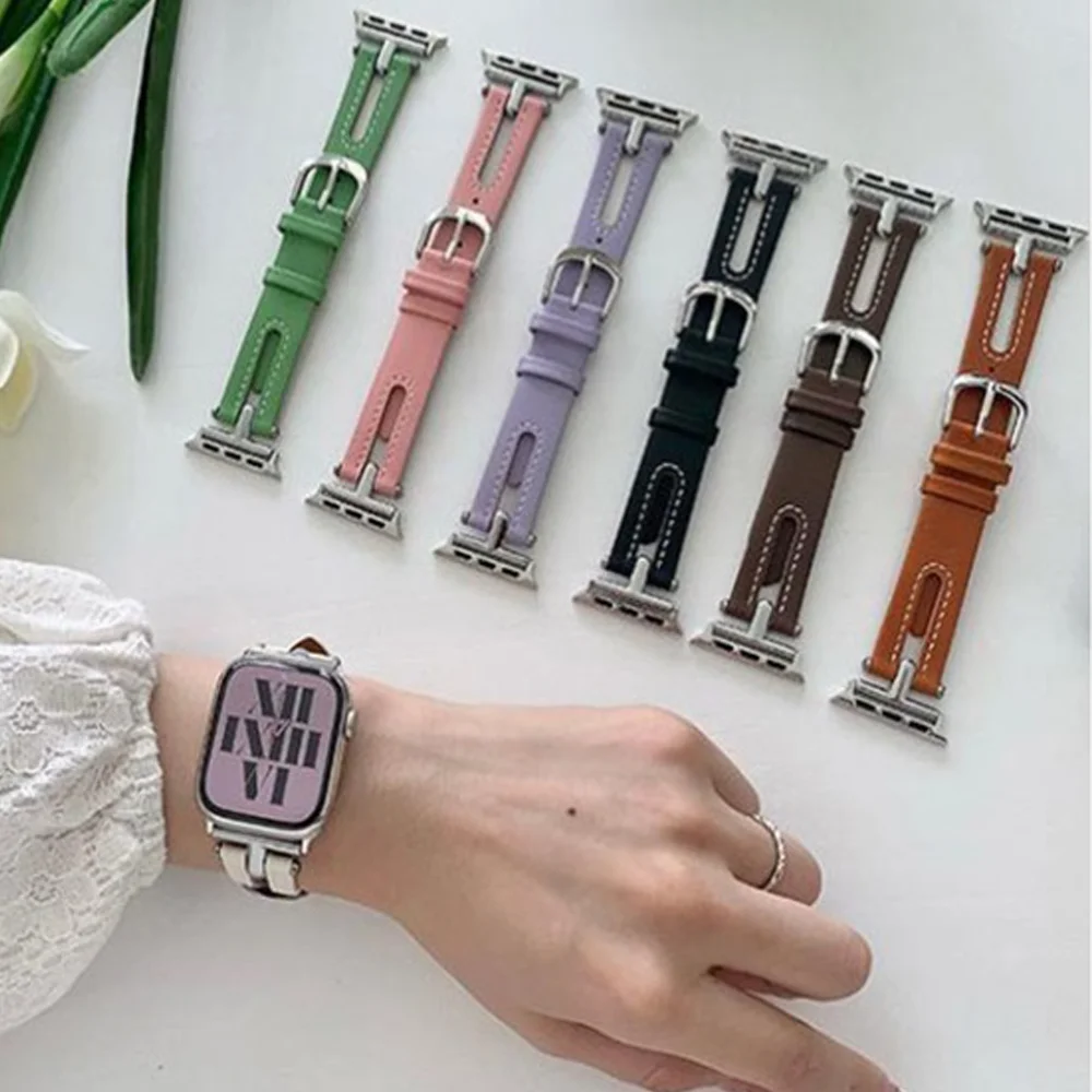 Ремешок кожаный для Apple Watch Ultra, дизайнерский браслет для iWatch series 8 7 6 5 4 3 SE 40 45 мм 44 мм 41 мм 38/42 мм
Ремешок кожаный для Apple Watch Ultra, дизайнерский браслет для iWatch series 8 7 6 5 4 3 SE 40 45 мм 44 мм 41 мм 38/42 мм